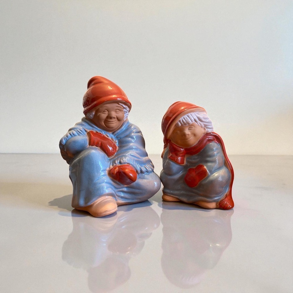 Jie Gantofta tomtar sweedish pottery winter gnomes